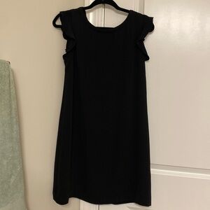 Loft 10 petite black dress